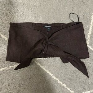 Linen Blend Bandeau Top NWT